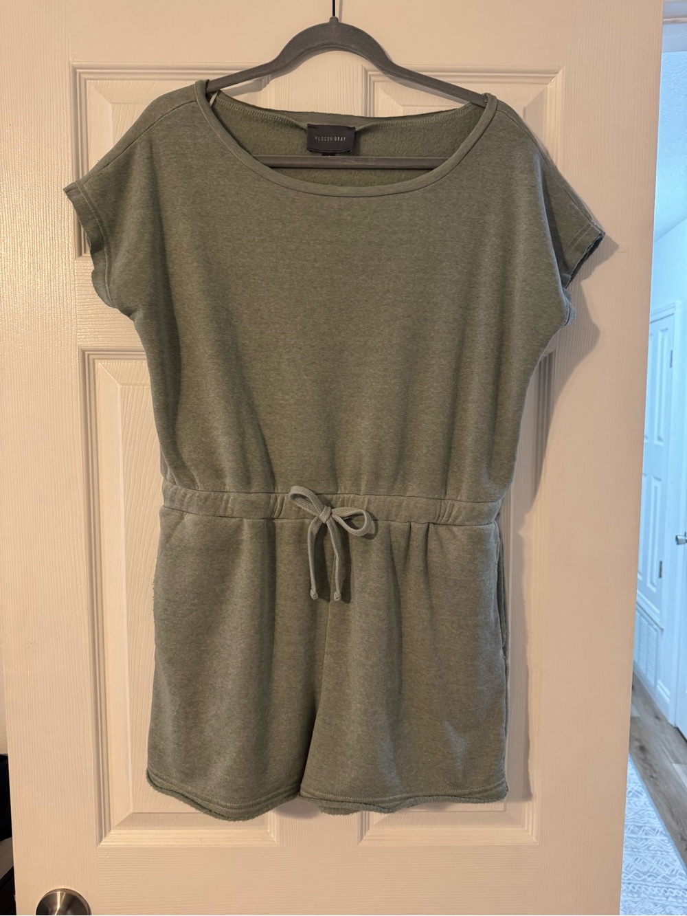 Hudson Grey Olive Green Drawstring Romper